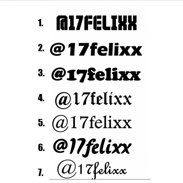 Custom Username Decal Pack